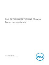 Dell S2716DG Bedienungsanleitung