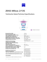 Zeiss Milvus 2/135 Datasheets