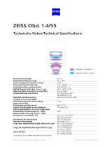 Zeiss Otus 1.4/55 Datasheets