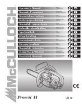 McCulloch PROMAC 33 12 Benutzerhandbuch