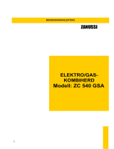 Zanussi ZC540GSA Benutzerhandbuch