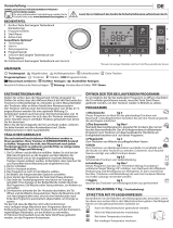 Indesit T Advance M11 72WK DE Benutzerhandbuch