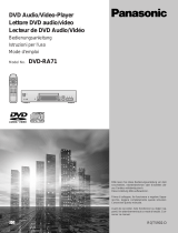 Panasonic DVDRA71 Bedienungsanleitung