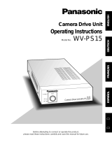 Panasonic WVPS15 Bedienungsanleitung