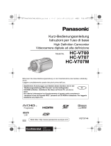 Panasonic HCV707MEG Bedienungsanleitung