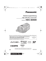 Panasonic HDCSD600 Bedienungsanleitung