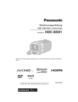 Panasonic HDCSDX1EG Bedienungsanleitung