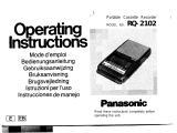 Panasonic rq 2102ae Bedienungsanleitung