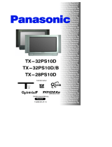Panasonic TX32PS10D Bedienungsanleitung
