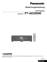Panasonic pt ae2000e Bedienungsanleitung