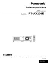 Panasonic pt ax200 Bedienungsanleitung
