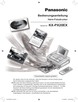 Panasonic KXPX20EX Bedienungsanleitung