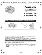 Panasonic KXMB778 Bedienungsanleitung