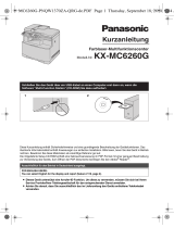 Panasonic KXMC6260G Schnellstartanleitung