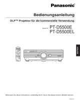 Panasonic pt d5500el Bedienungsanleitung