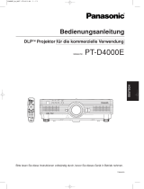 Panasonic PT-D4000E Bedienungsanleitung