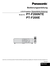 Panasonic PTF200E Bedienungsanleitung