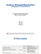 Electrolux EBCSL70WE Recipe book