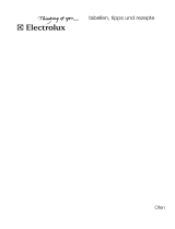 Electrolux EBSL70 WE Recipe book