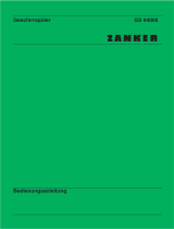 ZANKER 889/279-09 Benutzerhandbuch