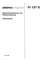 ELEKTRA BREGENZ FI137S Benutzerhandbuch