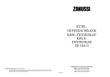 Zanussi ZD16/4O Benutzerhandbuch