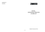 Zanussi ZI2004/2T Benutzerhandbuch