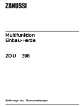 Zanussi ZOU398W Benutzerhandbuch