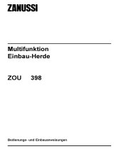 Zanussi ZOU398X Benutzerhandbuch