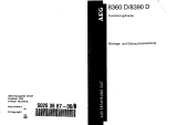 AEG 8390D-M Benutzerhandbuch