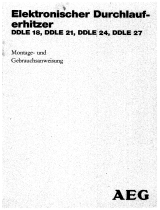 AEG DDLE27, Benutzerhandbuch