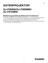 Casio XJ-F10X, XJ-F20XN, XJ-F100W, XJ-F200WN, XJ-F210WN Anleitung Netzwerkfunktionen