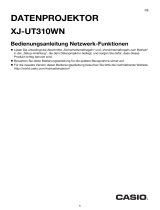 Casio XJ-UT310WN Anleitung Netzwerkfunktionen