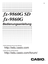 Casio fx-9860G, fx-9860G SD Bedienungsanleitung