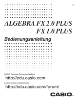 Casio ALGEBRA FX 2.0 PLUS, ALGEBRA FX 1.0 PLUS Bedienungsanleitung