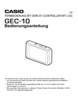 Casio GEC-10 Benutzerhandbuch