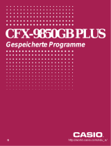 Casio CFX-9850GB PLUS, CFX-9850GC PLUS, CFX-9950GB PLUS Gespeicherte Programme (CFX-9850GB PLUS)