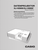 Casio XJ-H2600, XJ-H2650 Bedienungsanleitung