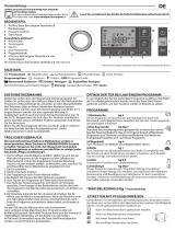 Bauknecht T Pure M11 82WK DE Daily Reference Guide