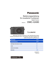 Panasonic DMCGX80EB Bedienungsanleitung