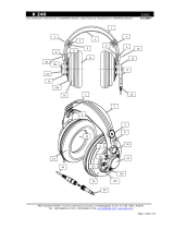 AKG Headphones K240S Benutzerhandbuch