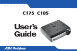 Ask Proxima Projector C185 Benutzerhandbuch