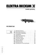 Elektra Beckum KS 6000 Benutzerhandbuch