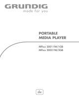 Grundig MP3 Player MPixx 2002 FM/2GB Benutzerhandbuch