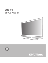 Grundig Flat Panel Television 26 VLE 7100 BF Benutzerhandbuch