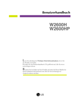 LG W2600H-PF Benutzerhandbuch