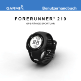 Garmin Forerunner® 210, Pacific, With Heart Rate Monitor and Foot Pod (Club Version) Benutzerhandbuch