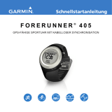 Garmin Forerunner 405M w/USB,GPS System,ENG, Clm Schnellstartanleitung