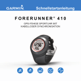 Garmin Forerunner® 410 Schnellstartanleitung