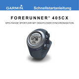 Garmin Forerunner® 405CX Schnellstartanleitung